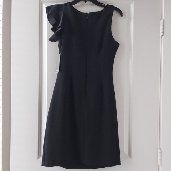 NWT Julia Jordan Asymmetrical Flutter Sleeve Dress - Picture 7 of 7